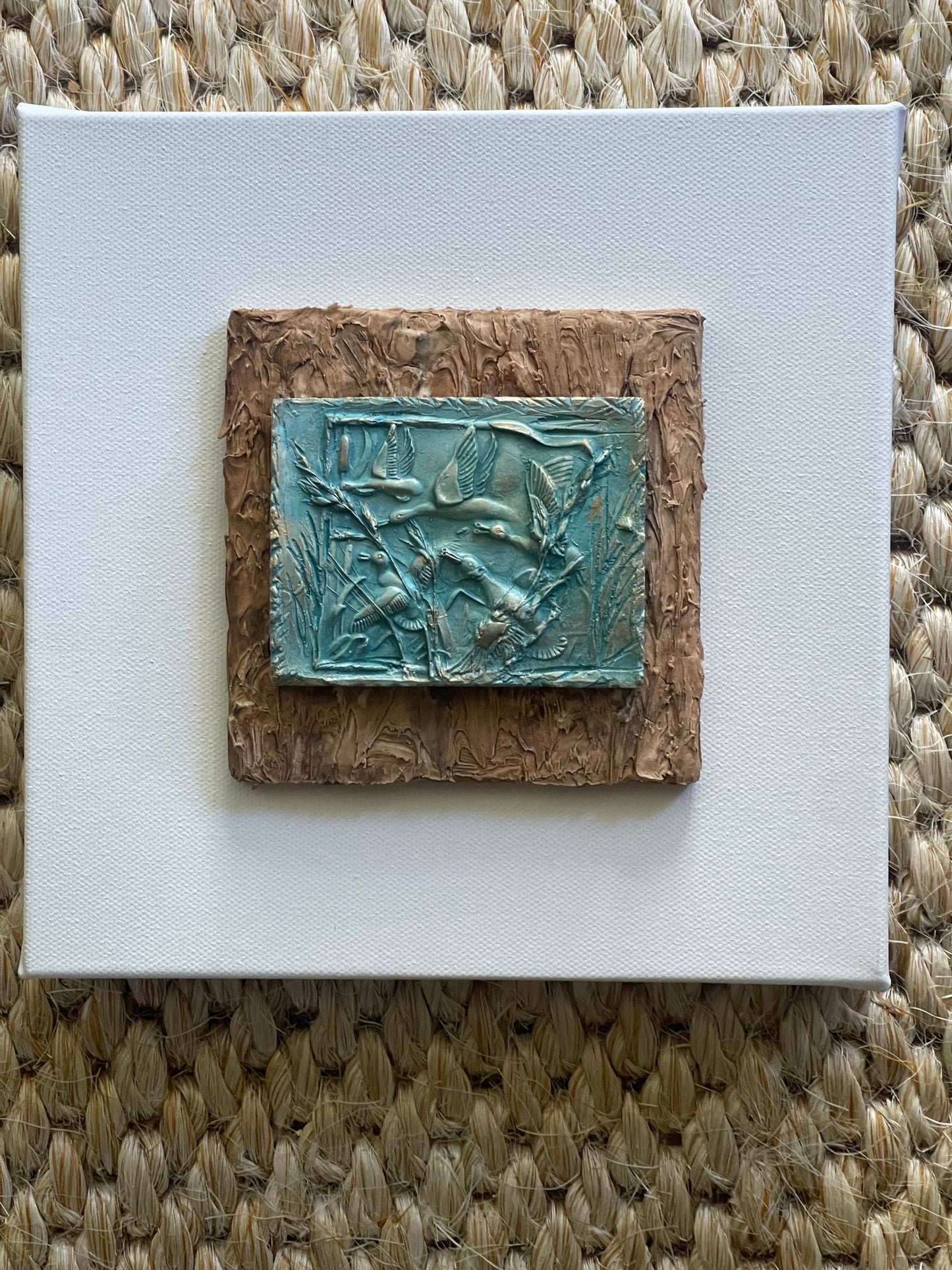 Timber Flight with textural background